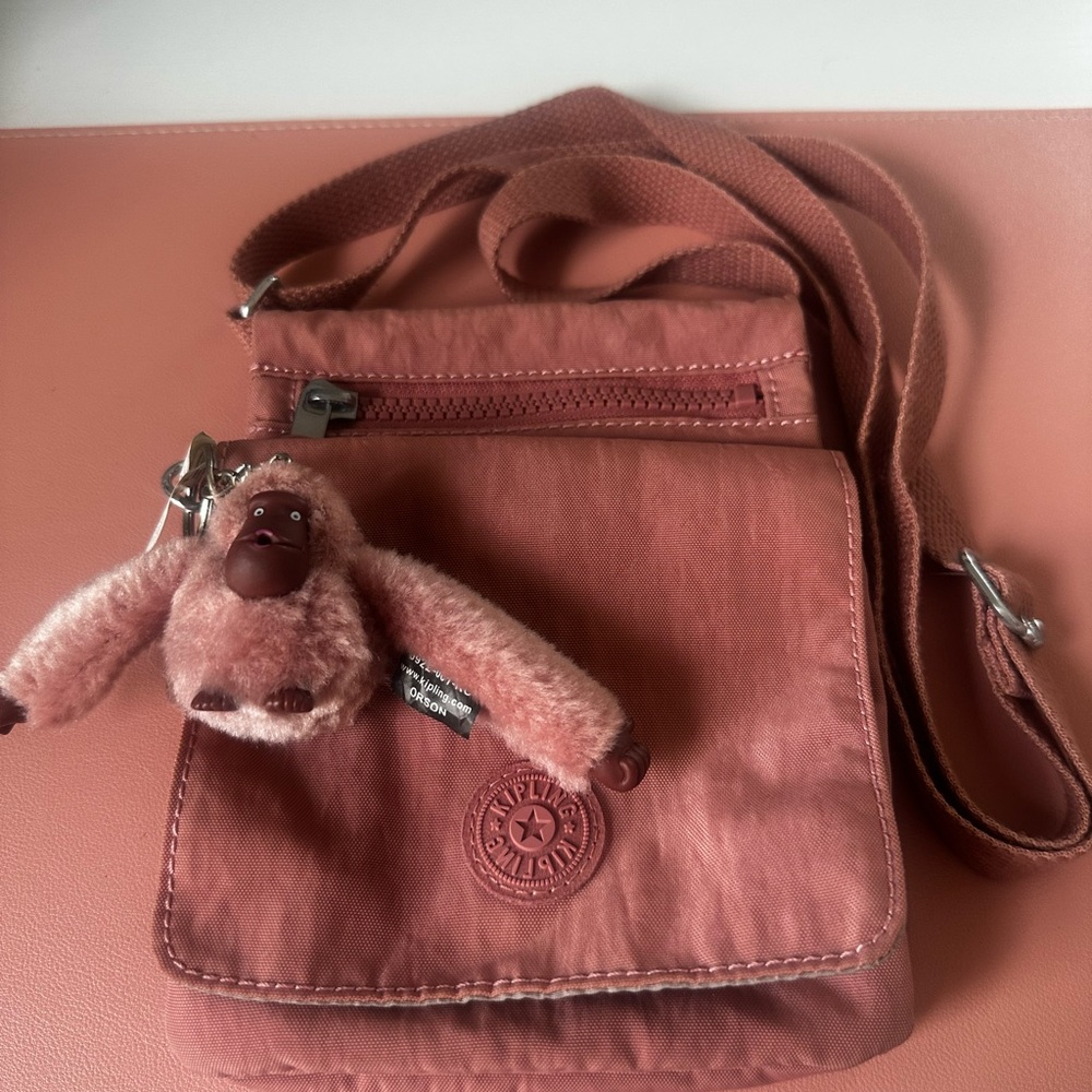Kipling Small Crossbody Bag in Dusty Rose